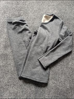 Bundle - Women's Cozy Gray Long-Sleeve Pajama Set